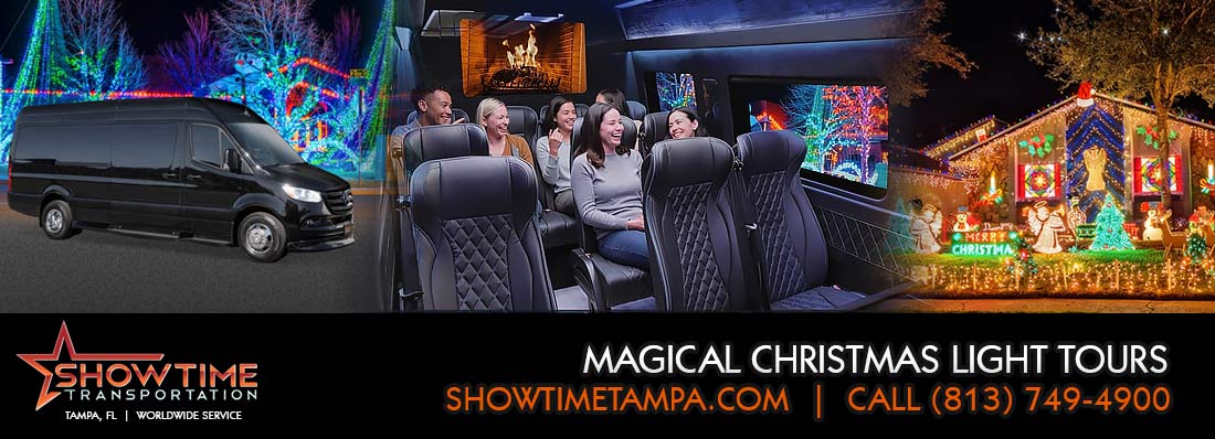 Tampa Holiday Light Tours, Christmas Transportation Service Tampa Bay