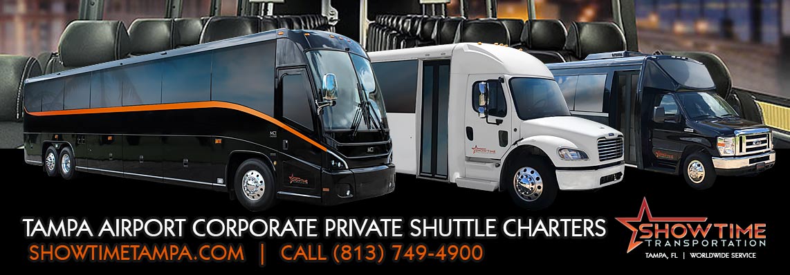 Tampa Airport Corporate Private Shuttle Bus Transportation 
